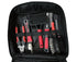 Portable pet cleaning and grooming kit with 9 pieces in waterproof carrying bag