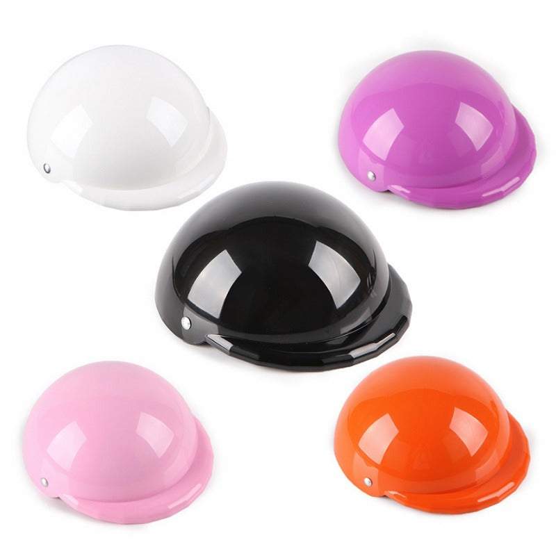 Adjustable pet toy helmet costume accessory for dogs and cats in multiple colors