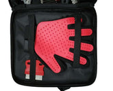 Portable pet cleaning and grooming kit with 9 tools in waterproof carrying bag